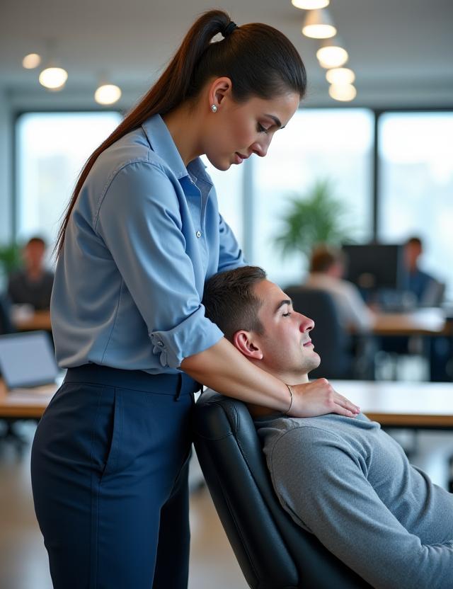 Corporate on-site massage services